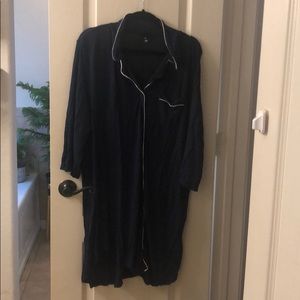 Navy oversized button down nightgown
